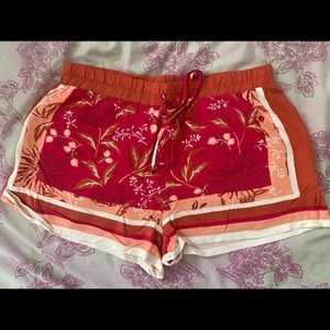 Colorful Flowered Flowy Shorts